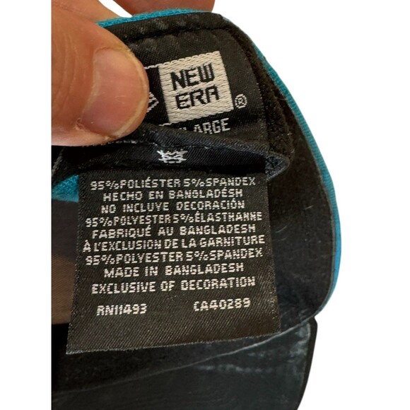 Charlotte Knights New Era 39Thirty Fitted Hat Teal Black Minor League Baseball - Picture 7 of 13